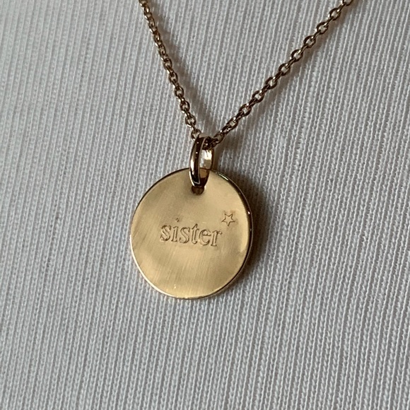 ❤️ Sister Love Pendant Gold Plated chain New - Picture 5 of 13